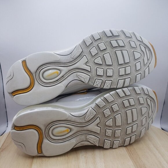 Size 7.5 - Womens Air Max 97 'White University Gold' Nike Shoes Sneakers - Picture 7 of 8